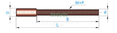 Thread Electrode Tapping Electrode Without Hole